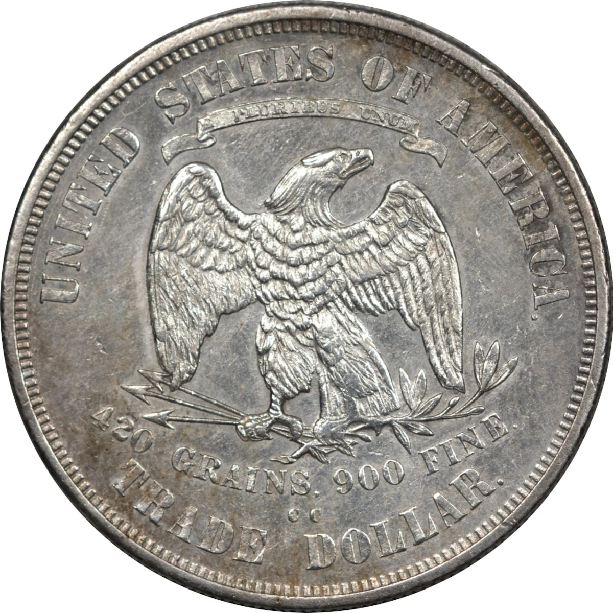 1874-CC-T$1-Trade-Dollar-#3-Type-I-Obv/Rev
